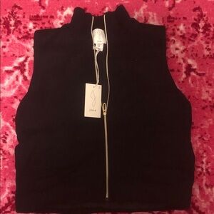 Joie Black Puffy Sweater Vest
